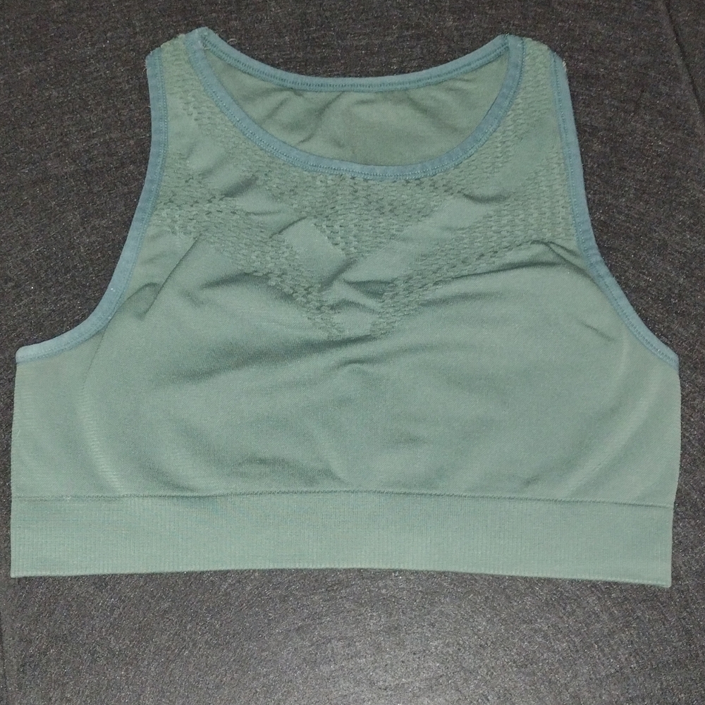 Seamless Sports Bra in Forest Green